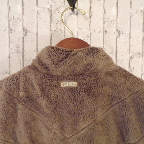 Columbia Women's Fleece Lined Corduroy Reversible Vest. Light Brown. EUC - Picture 10 of 10